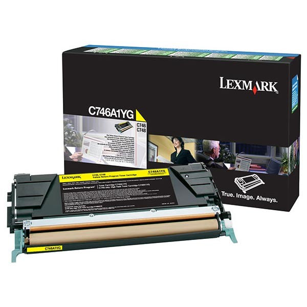 LEXMARK C746A4YG YELLOW RETURN PROGRAM TONER CARTRIDGE TAA FOR USE IN C746,748 E