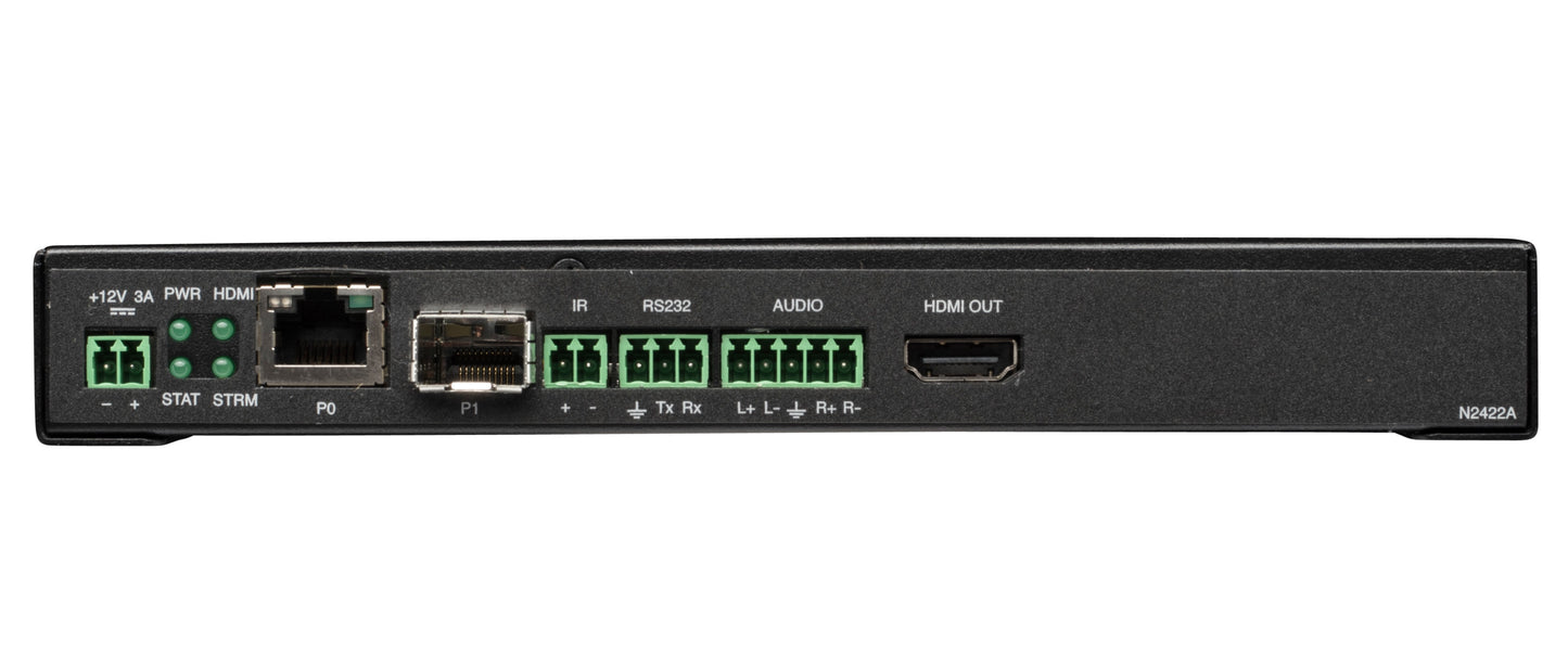 AMX N2400 SERIES JPEG2000 STAND-ALONE 4K DECODER 4K 60 4:4:4 W/(1) SFP FIBER