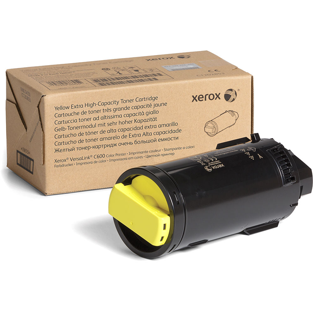 XEROX GENUINE XEROX YELLOW EXTRA HIGH CAPACITY TONER CARTRIDGE FOR THE VERSALINK C600