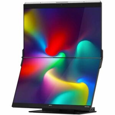 MOBILE PIXELS GEMINOS DUAL 24IN STACKED DESKTOP LCD W/ WEBCAM, SPEAKERS, DOCKING