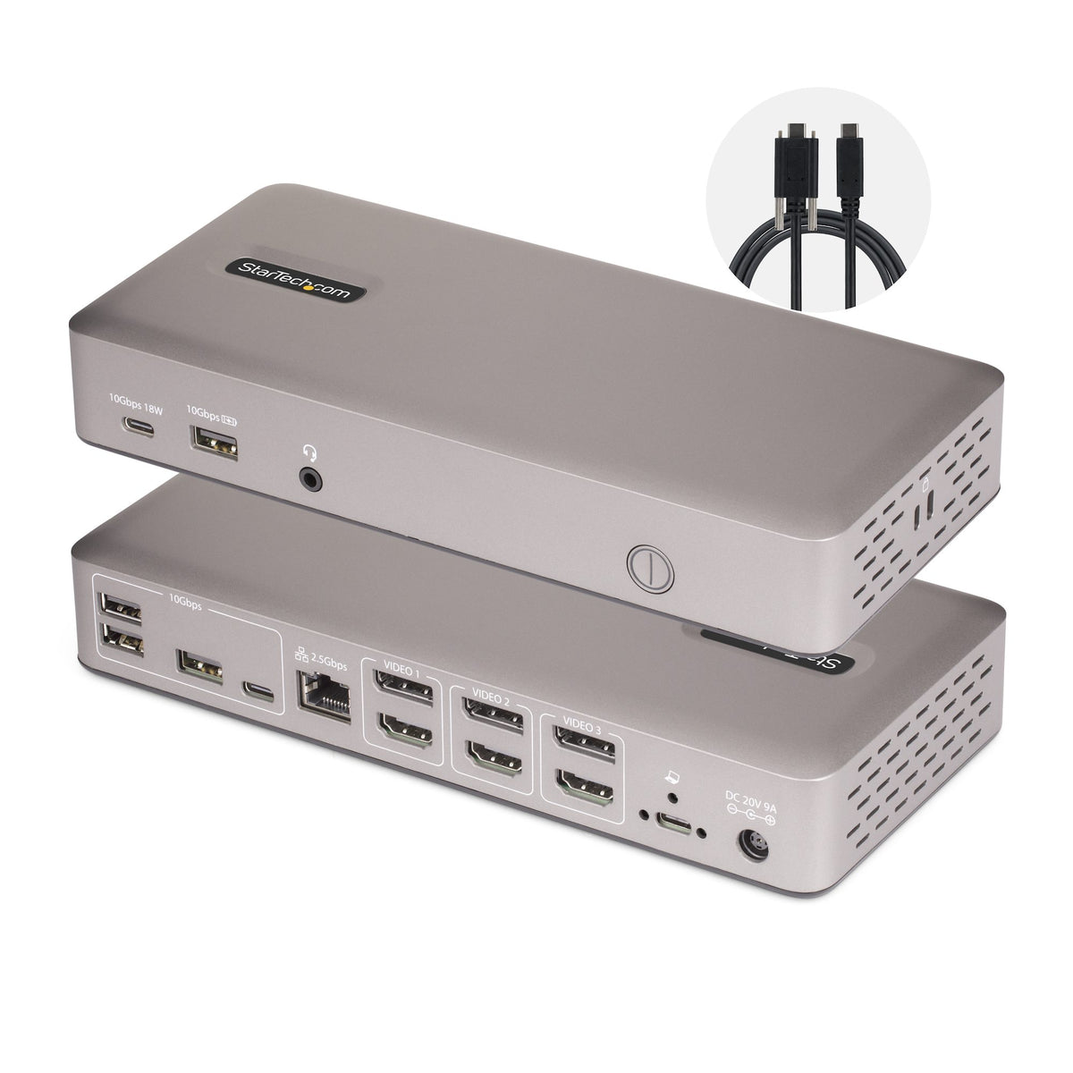 StarTech TRIPLE-MONITOR USB4 DOCK - USB-C DOCK 4K 60HZ 100W CHARGING