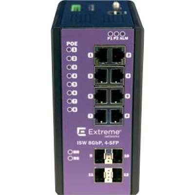 EXTREME 8-port POE+ Gigabit w/ 4-port SFP Operating Temperature -40C - +75C