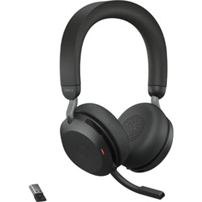 Jabra Evolve2 75-USB-A, UC Stereo Stand, Black