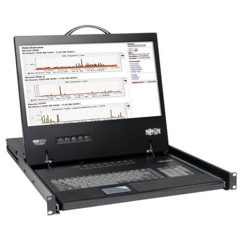 8 Port VGA KVM Console w 19"
