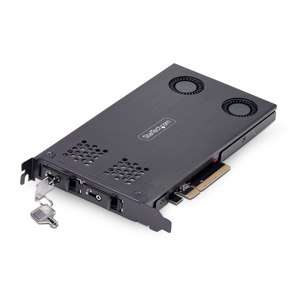 StarTech DUAL M.2 NVME SSD TO PCIE X8 REMOVABLE MOBILE RACK/BACKPLANE