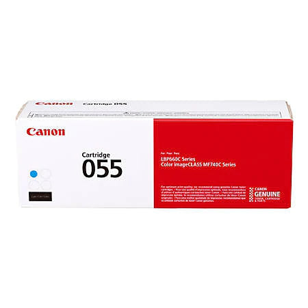 CANON 055 CYAN STANDARD YIELD TONER CARTRIDGE - FOR USE WITH LBP664CDW, MF741CDW