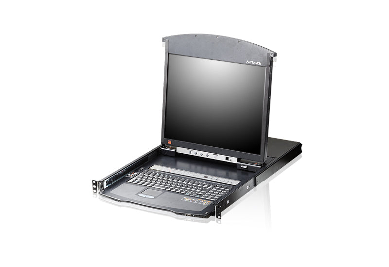 8-PORT 19 DUAL RAIL LCD IP CAT5 KVM
