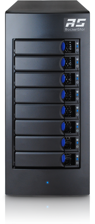 HighPoint RD RS6628A RocketStor 6628A 8-Bay Gen2 Thunderbolt RAID Enclosure