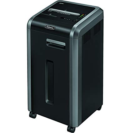FELLOWES POWERSHRED 225CI PROVIDES HIGH PERFORMANCE COMMERCIAL SHREDDING. 100% JAM PROOF