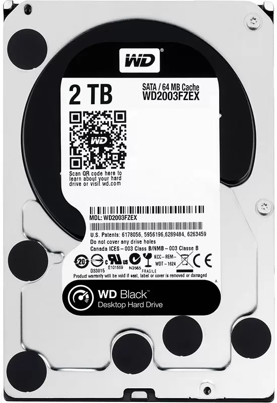 WD BLACK 2TB 3.5IN SATA
