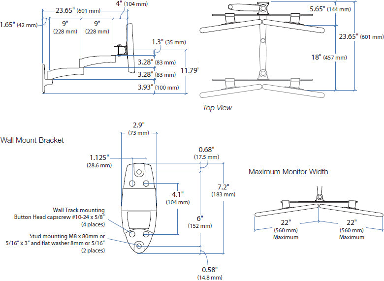 ERGOTRON 200 SERIES DUAL MONITOR ARM