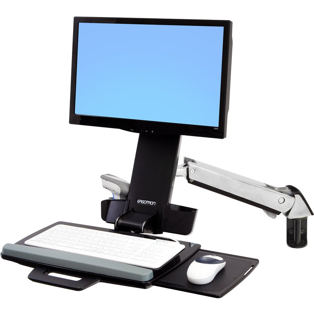 ERGOTRON STYLEVIEW SIT-STAND COMBO ARM WITHOUT WORKSURFACE