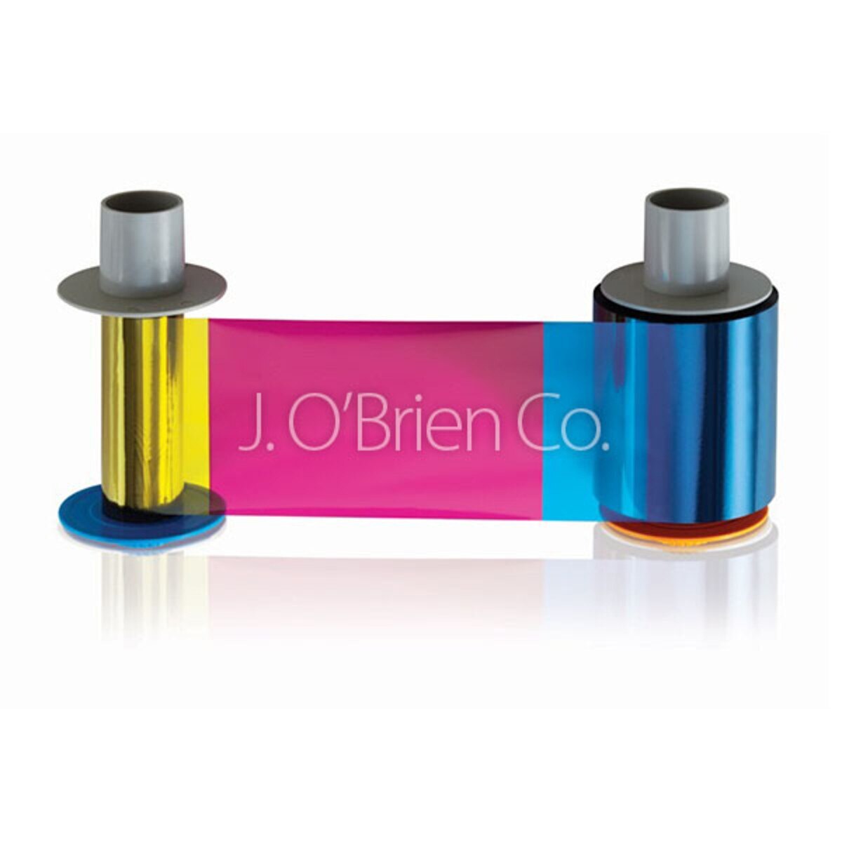 Fargo YMCKO Cartridge with Cleaning Roller