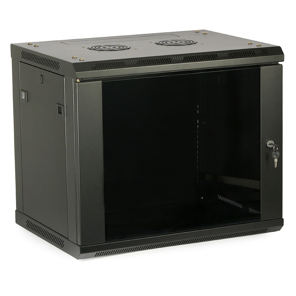 4XEM 9U WALL MOUNT RACK ENCLOSURE 19INCH SERVER CABINET LOCKING DOOR