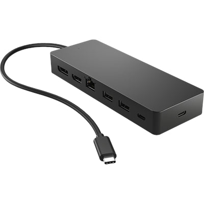 HP SBUY UNIV USB-C MULTIPORT HUB- BLACK - POWER DELIVERY - 1 USB TYPE-C, 2 USB TYPE