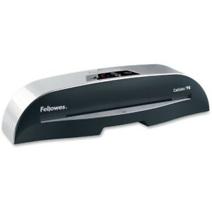 FELLOWES CALLISTO 95 LAMINATOR WITH POUCH STARTER KIT - ABS - SILVER/BLACK - RAPID 1 MINU