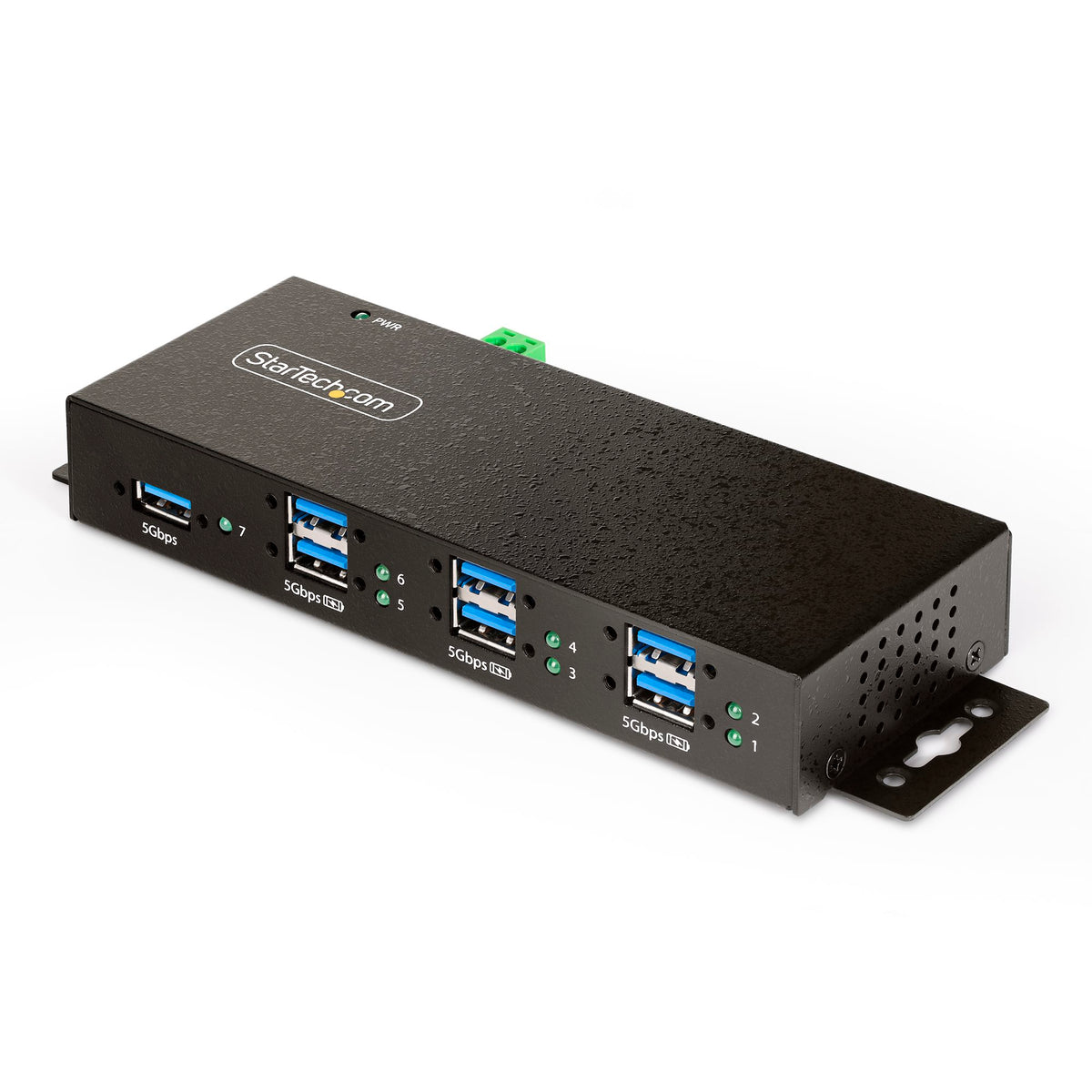 StarTech 7-PORT MANAGED USB HUB - HEAVY DUTY WITH METAL INDUSTRIAL HOUSING, ESD & SURGE P
