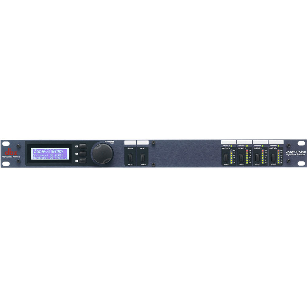 DBX640MV 6x4 Digital Zone Processor with Front-Panel Control