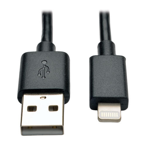 IPHONE CABLE - USB-A LEFT CONNECTOR - MALE LEFT GENDER - LIGHTNING RIGHT CONNECT