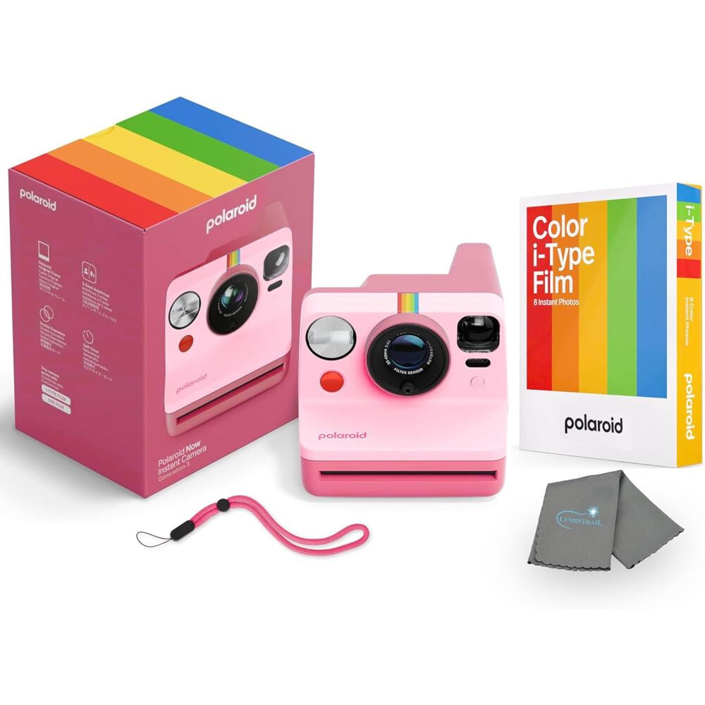 Now Gen 3 Pink + Color Film Bundle - 8 Photos