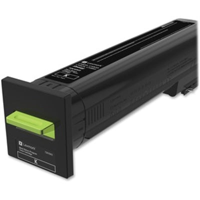 Lexmark CS820, CX820, CX825, CX860 Black Return Program Toner Cartridge.