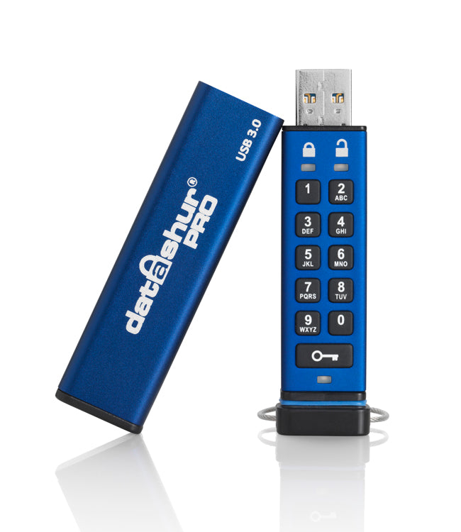 ISTORAGE DATASHUR PRO FIPS 140-2 LEVEL 3 SECURE PIN PROTECTED FLASH DRIVE-64GB
