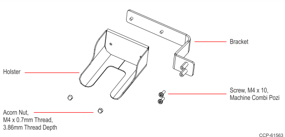 NCR Kit, Hand Scanner Mount, R6