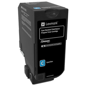 LEXMARK 74C0SCG CYAN RETURN PROGRAM TONER CARTRIDGE TAA FOR USE IN CS720,CS/CX72