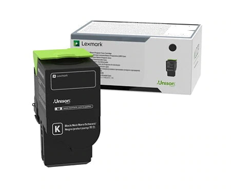 LEXMARK 78C0X10 BLACK TONER CARTRIDGE FOR USE IN CS/CX421,CX522 ESTIMATED YIELD