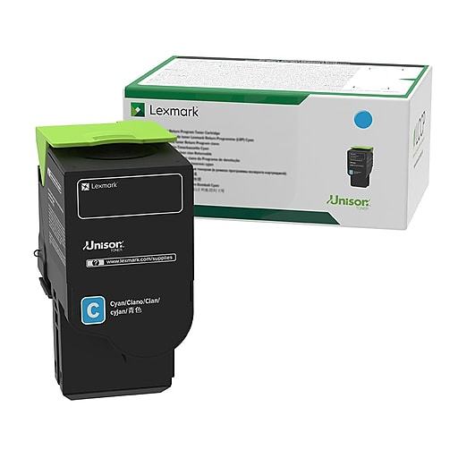 LEXMARK 78C1UCE CYAN CORPORATE TONER CARTRIDGE FOR USE IN CS521,CS/CX622 ESTIMAT