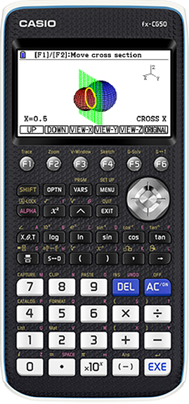 CASIO PRIZM FX-CG50 GRAPHING CALCULATOR - 3D GRAPHING - NATURAL-VPAM, ICON MENU