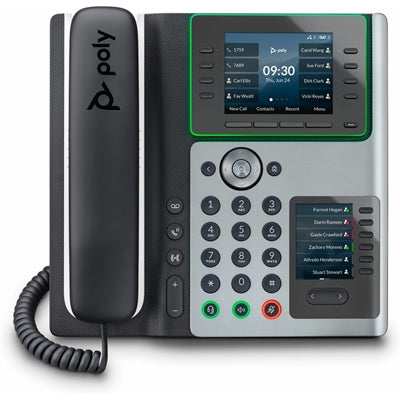 HPI Poly Edge E400 IP Phone and PoE-enabled with Power Supply