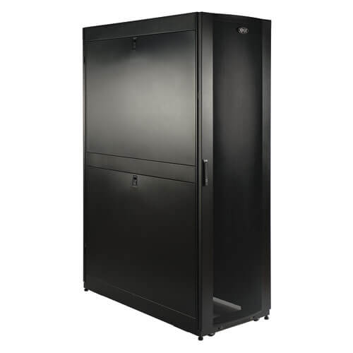 EATON TRIPP LITE SERIES 45U SMARTRACK DEEP RACK ENCLOSURE CABINET WITH DOORS & S