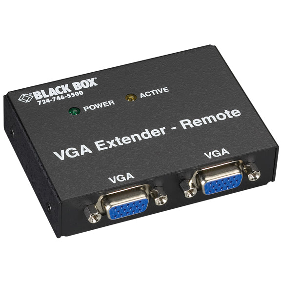 BLACK WORKS WITH THE 4-PORT VGA TRANSMITTER (AC555A-4-R2) TO EXTEND V GA VIDEO UP TO 5
