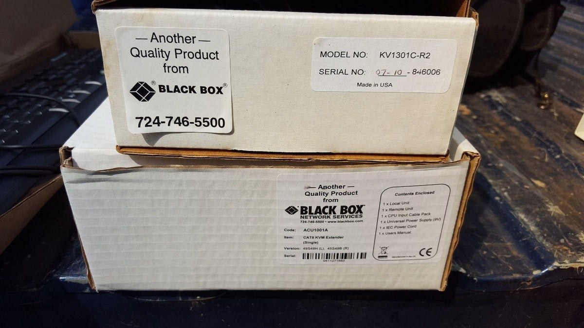 BLACK KVM EXTENDER - VGA, USB 2.0, AUDIO, DUAL-ACCESS, CATX