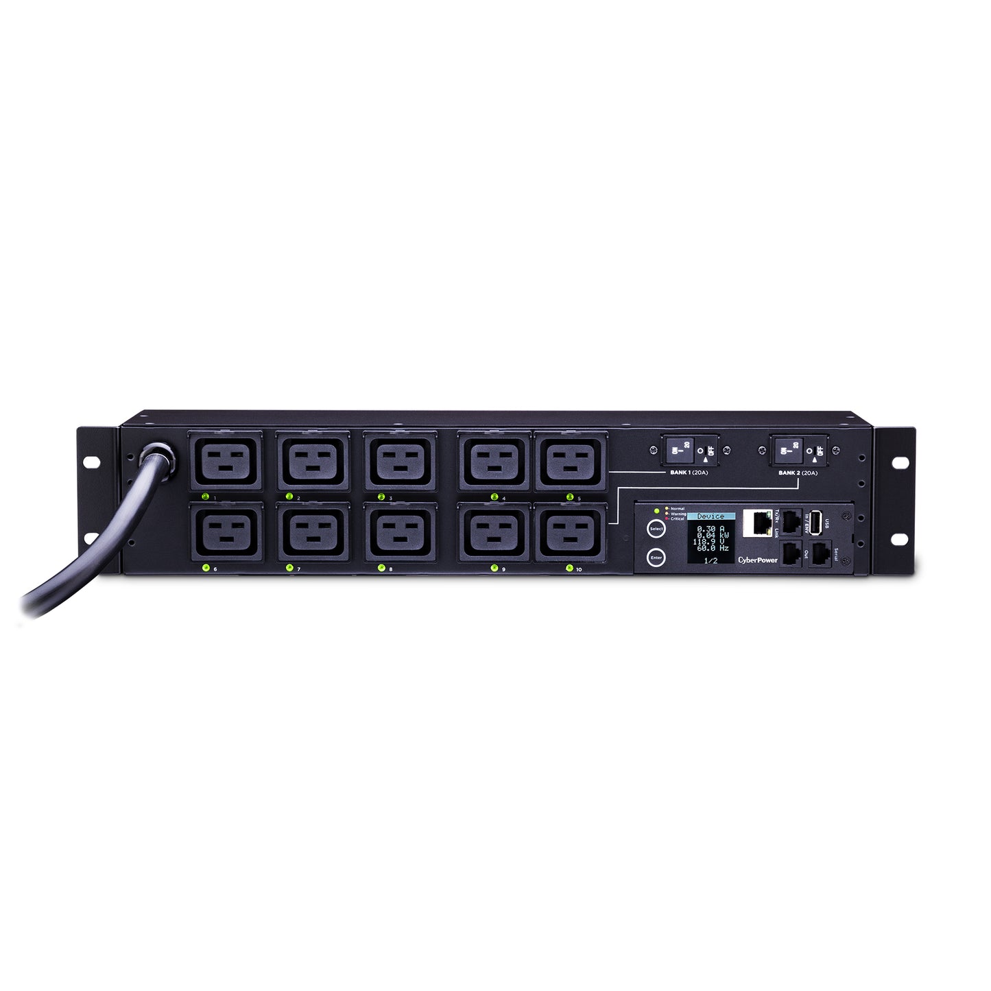 30A 208V METERED-BY-OUTLET SWITCHED PDU 10 C19 OUTLETS 12FT CORD 3 YEAR WARRANTY
