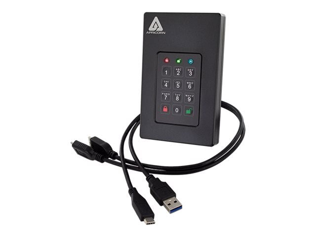 APRICORN 4TB AEGIS FORTRESS L3 USB 3.0 HW ENCRYPTED DRIVE