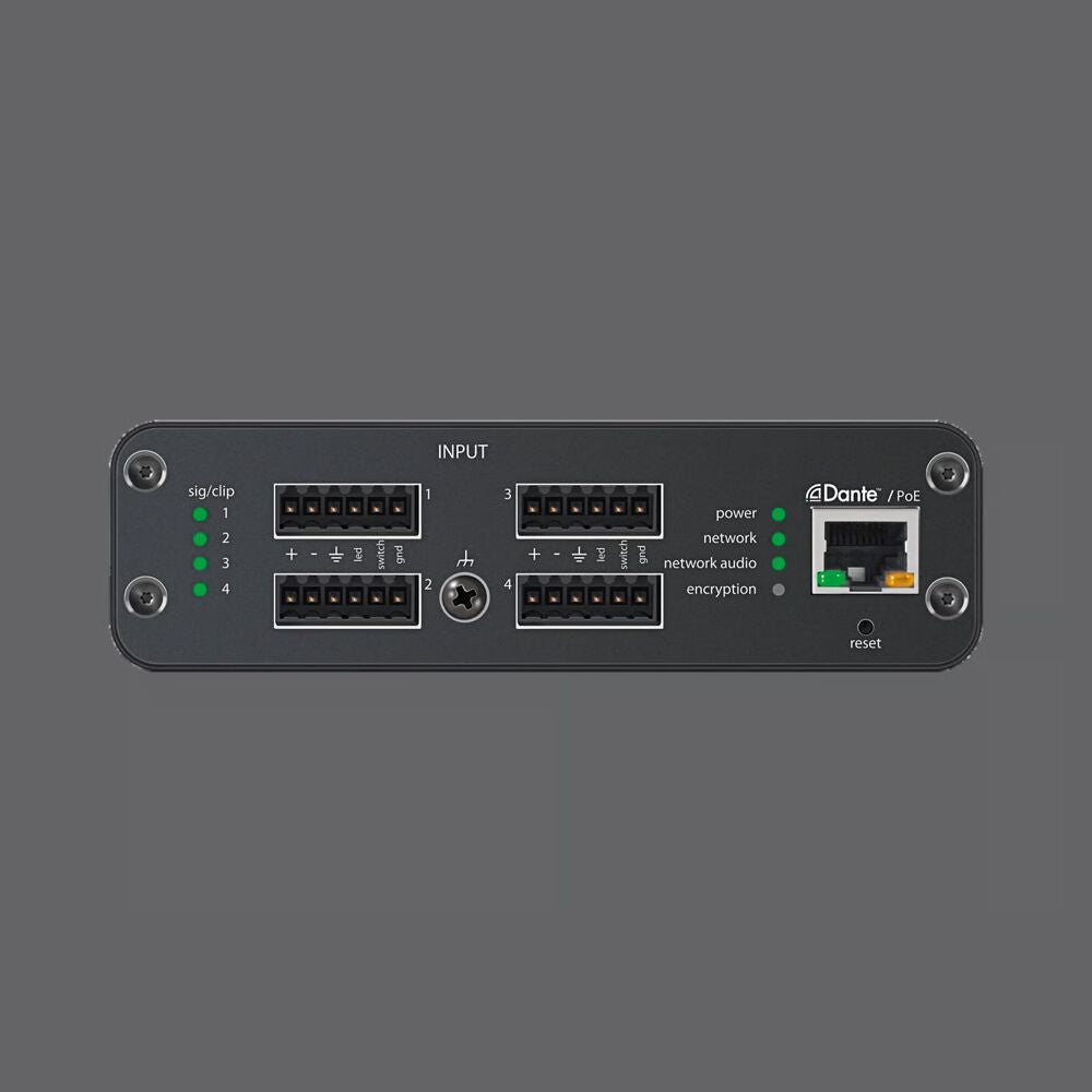 SHURE 4CH MIC/LINE IN-DNTE+LGC1/3RUBLOCK TAA