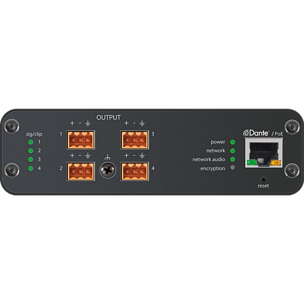 SHURE 4-Channel Dante Mic/Line Audio Network
