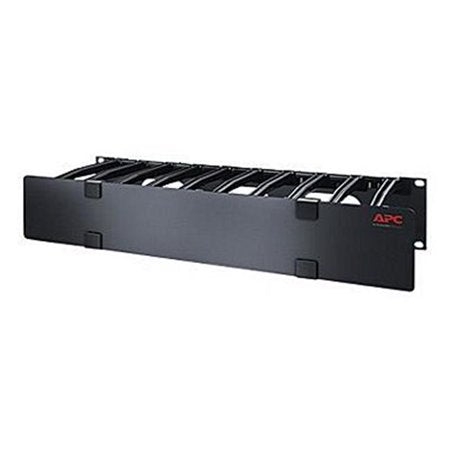 APC 2U HORIZONTAL CABLE MANAGER, 6 FINGERS TOP AND BOTTOM