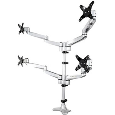 StarTech DESK MOUNT QUAD MONITOR ARM ERGONOMIC VESA MOUNT DISPLAY STAND