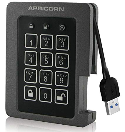 APRICORN 1TB AEGIS PADLOCK SSD FIPS VALIDATED RUGGEDIZED