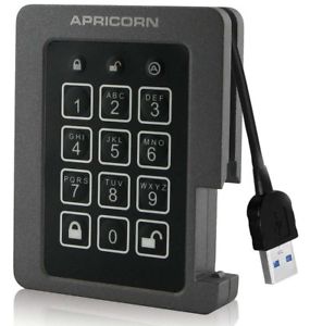 APRICORN 2TB AEGIS PADLOCK SSD FIPS VALIDATED RUGGEDIZED