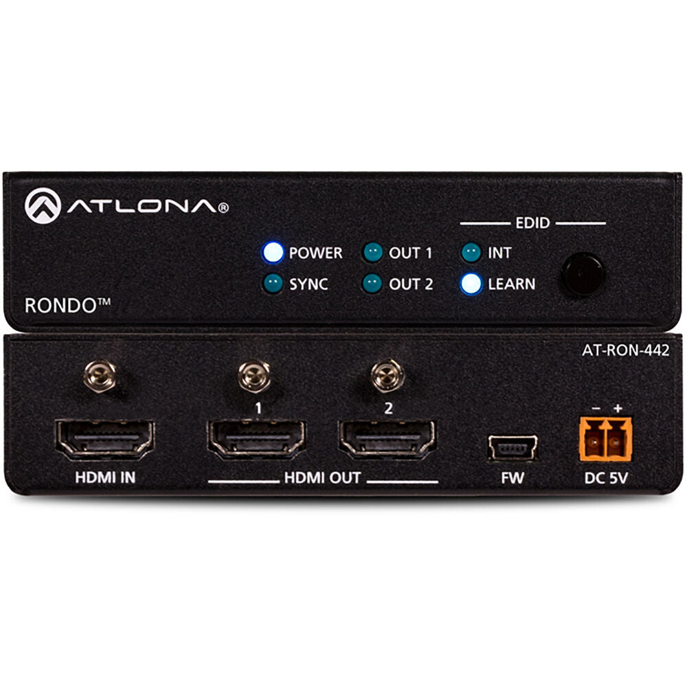 ATLONA 4K HDR Two-Output HDMI Distribution Amplifier