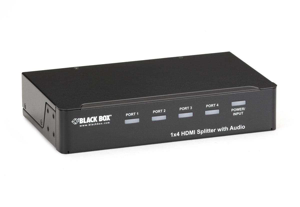 Black 1x4 HDMI Splitter Audio