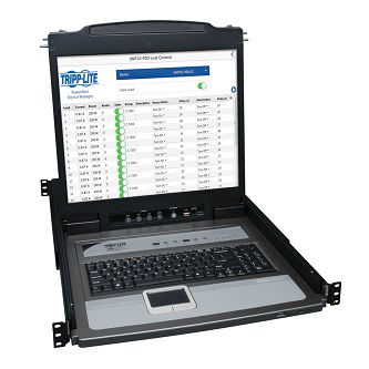 EATON TRIPP LITE SERIES NETDIRECTOR 8-PORT 1U RACK-MOUNT CONSOLE KVM SWITCH WITH