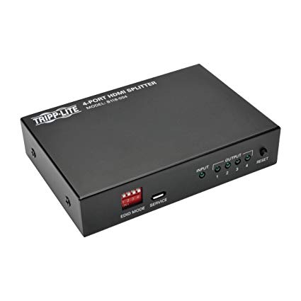 EATON TRIPP LITE SERIES 4-PORT HDMI SPLITTER - 4K @ 60 HZ, 4:4:4, MULTI-RESOLUTI