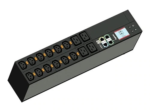 Network Metered 2RU PDU 30A 208V 16 Outlet TAA compliant