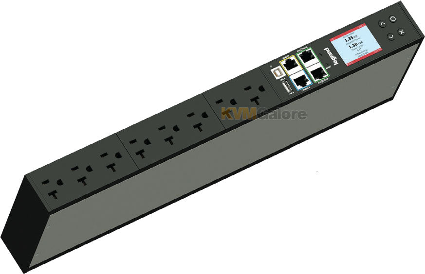 Network Metered 1RU PDU 15A 120V 8 Outlet TAA compliant