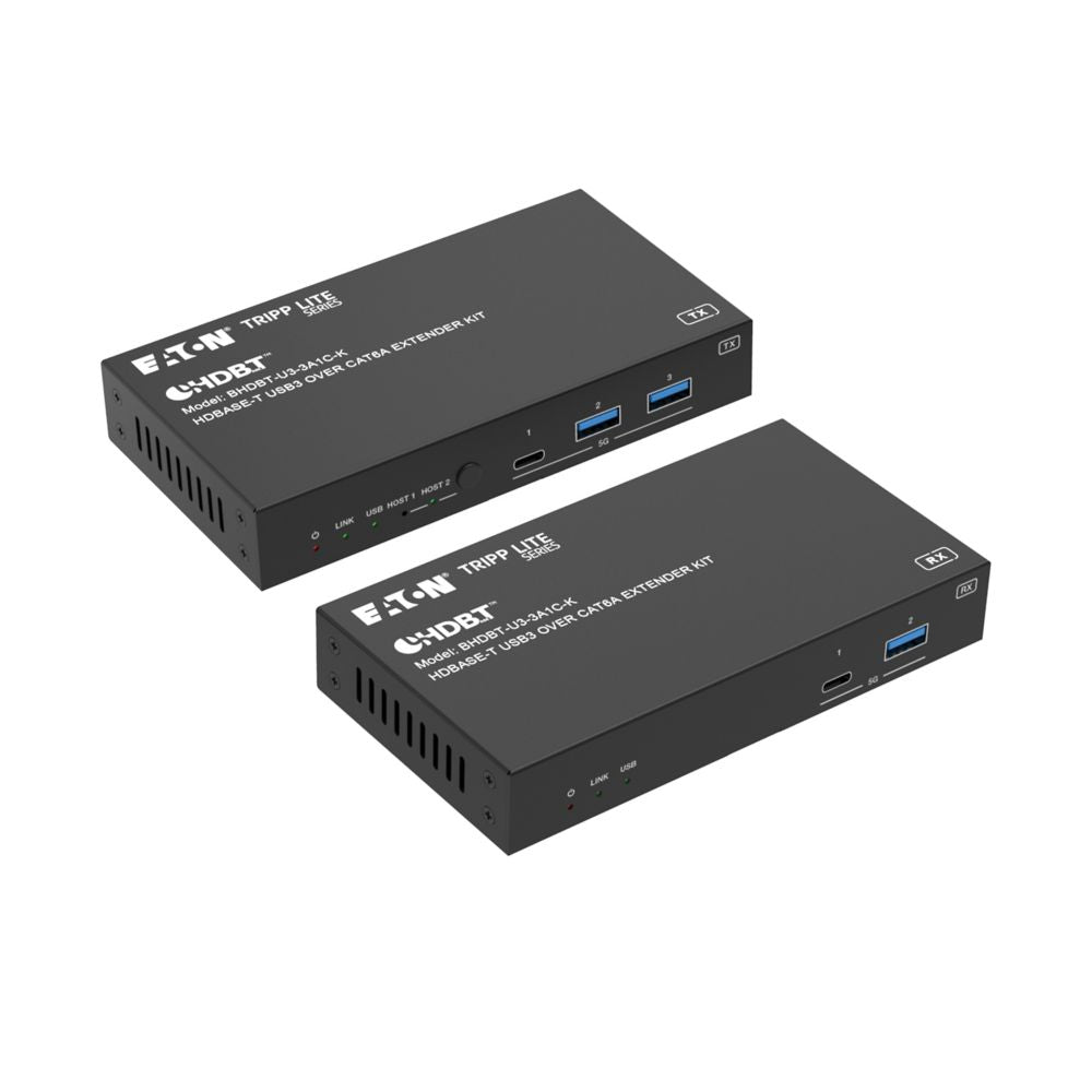 EATON HDBASET-USB3 CAT6A EXTENDER KIT DUAL SWITCHING 7 PORTS POC 100M